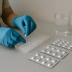 Un pilulier de la semaine ouvert sur une table